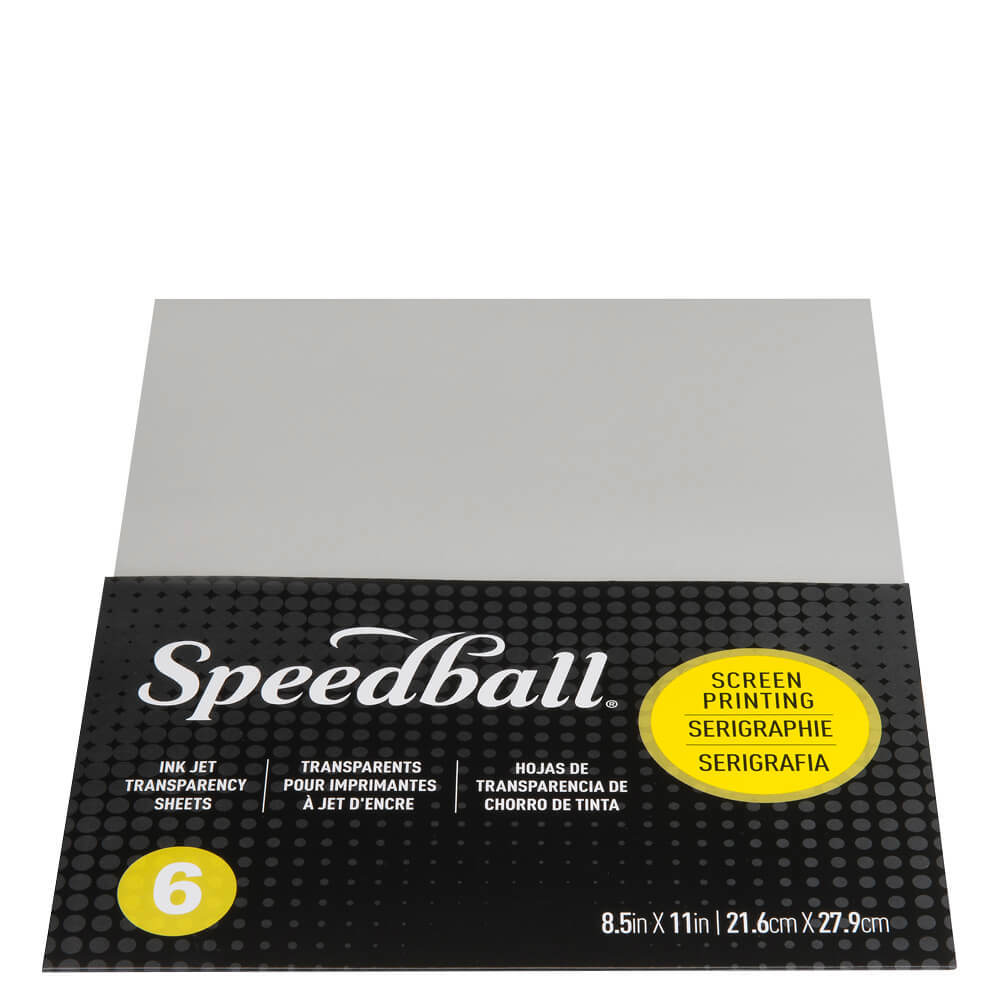 Speedball Screen Printing Inkjet Transparency Sheets 6 Pack